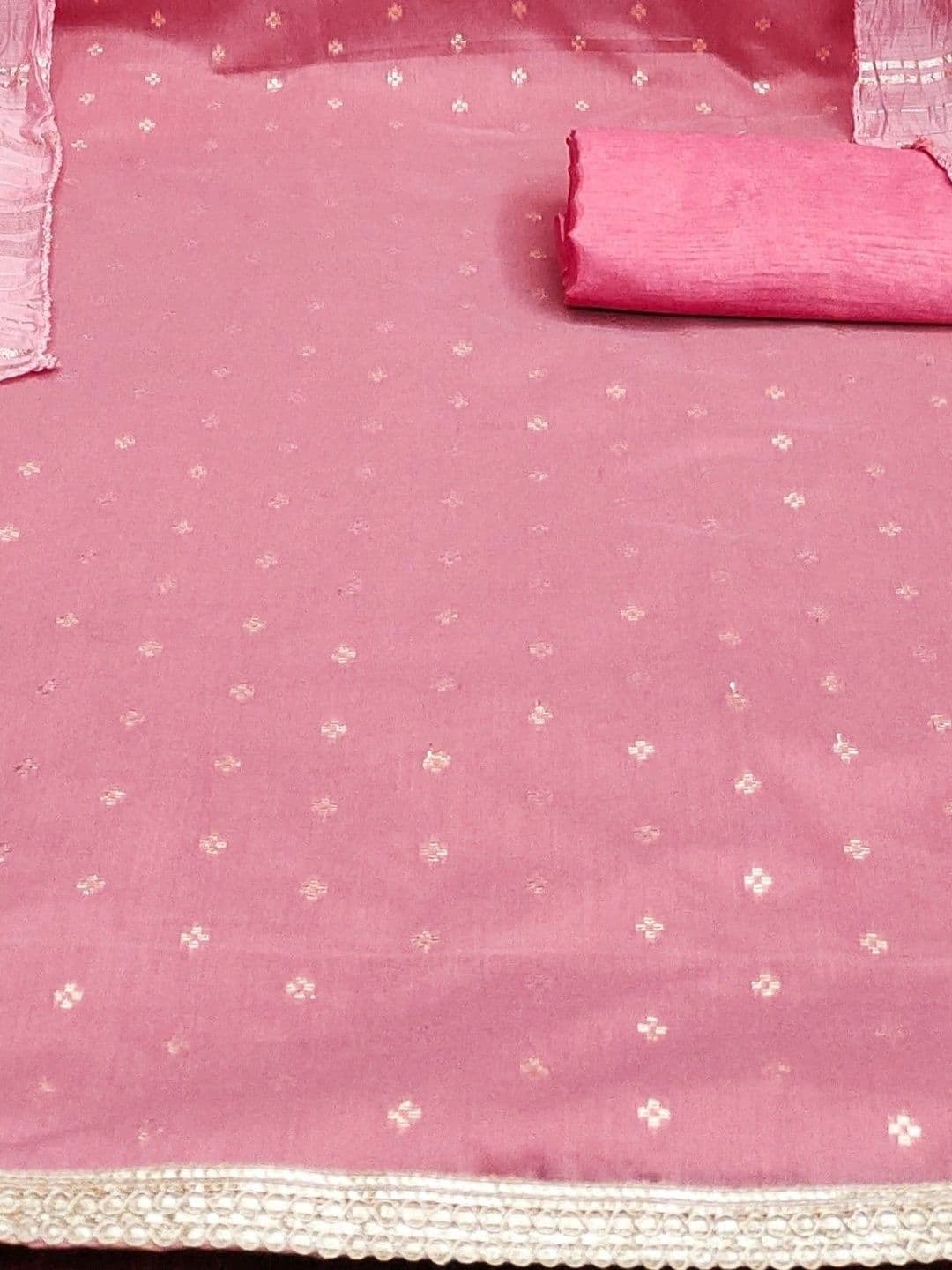 LeeliPeeri Designer Embroidered Unstitched Dress Material thumbnail 3