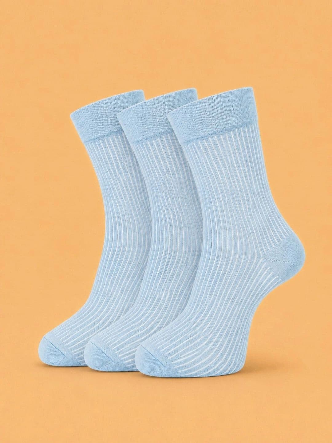 ADDOSSO Men Pack of 3 Cotton Assorted Striped Calf Length Socks - view 1