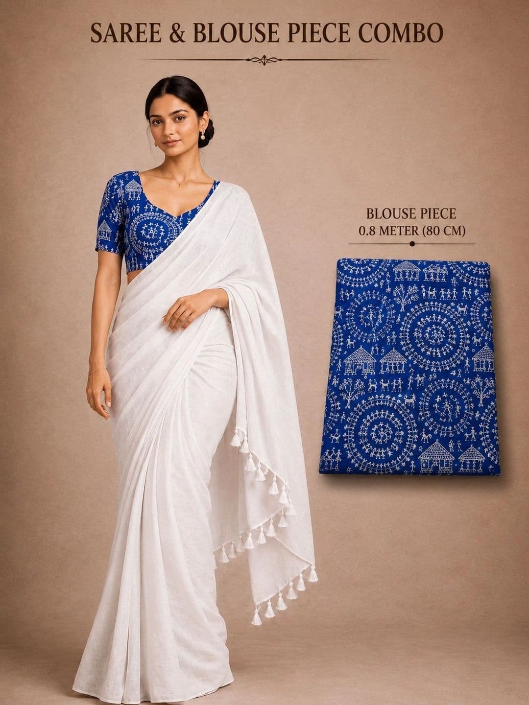 READYMART Kalamkari Pure Cotton Saree thumbnail 3