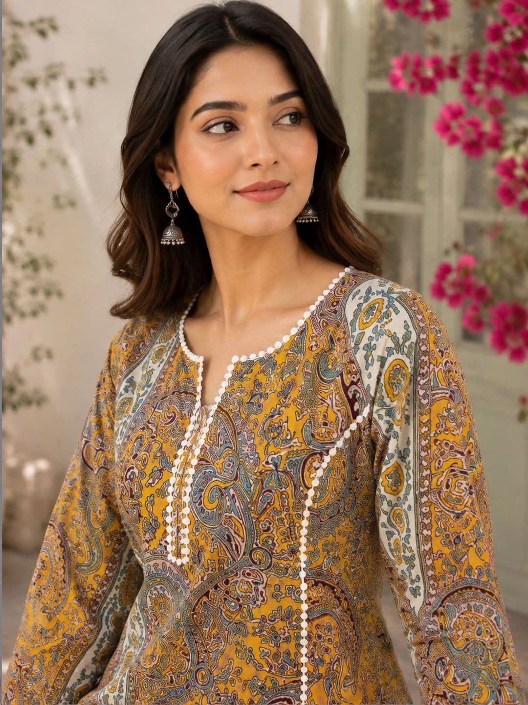 Hunaiza Women Paisley Printed Kurta thumbnail 4