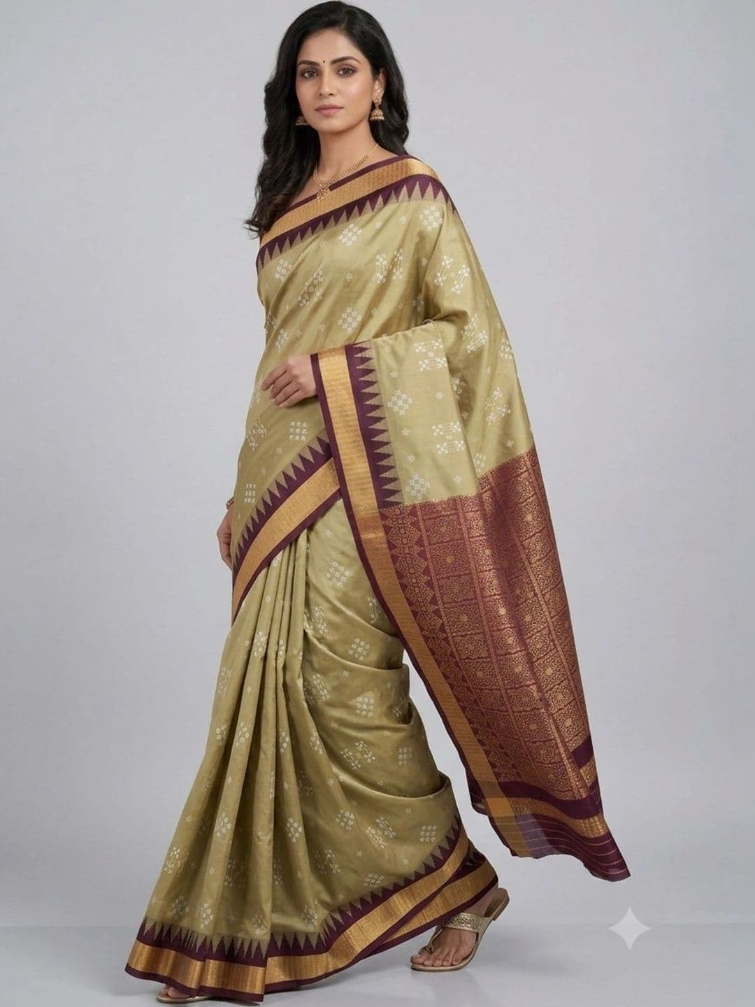 SHOPSILK Zari Art Silk Sambalpuri Saree thumbnail 3