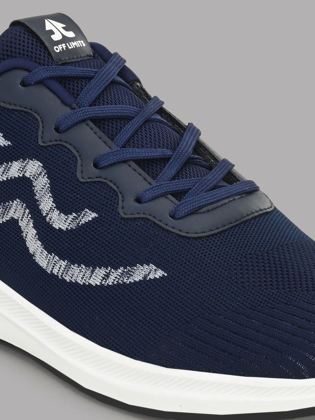 OFF LIMITS Men Blue Textured Mesh Non-Marking Running Sports Shoes thumbnail 6