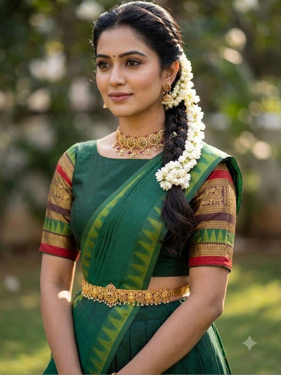Fabcartz Semi-Stitched Lehenga & Unstitched Blouse With Dupatta thumbnail 4