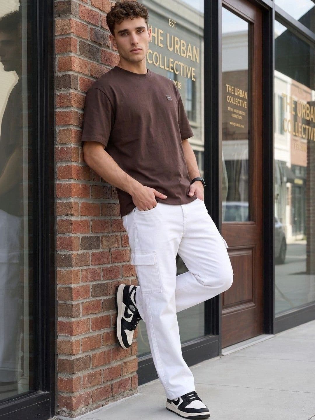 glitchez Men Classic Regular Fit Mid-Rise Stretchable Jeans thumbnail 5