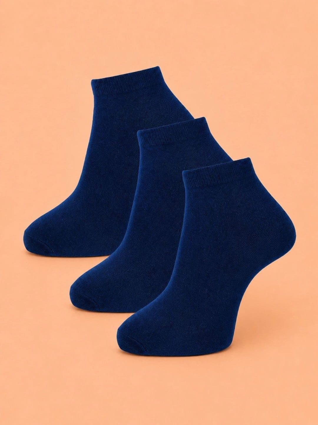 ADDOSSO Men Pack of 3 Cotton Assorted Ankle Length Socks - view 1