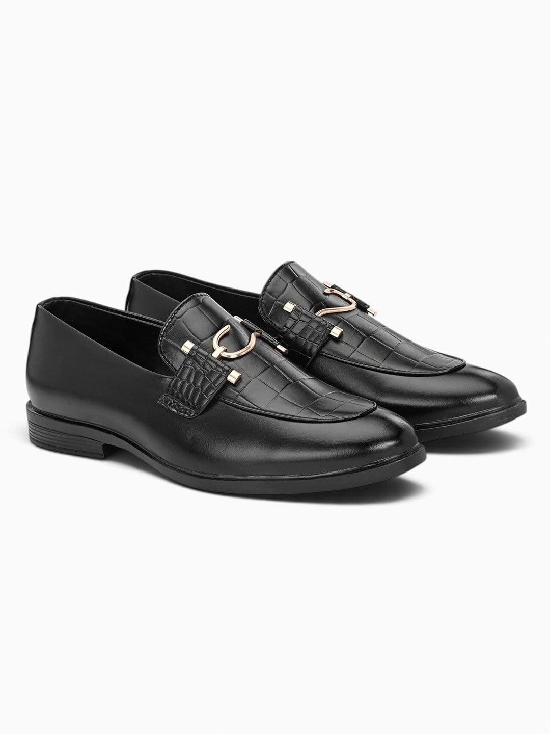 INVICTUS Men Textured Round Toe Slip-On Loafers Shoes thumbnail 2