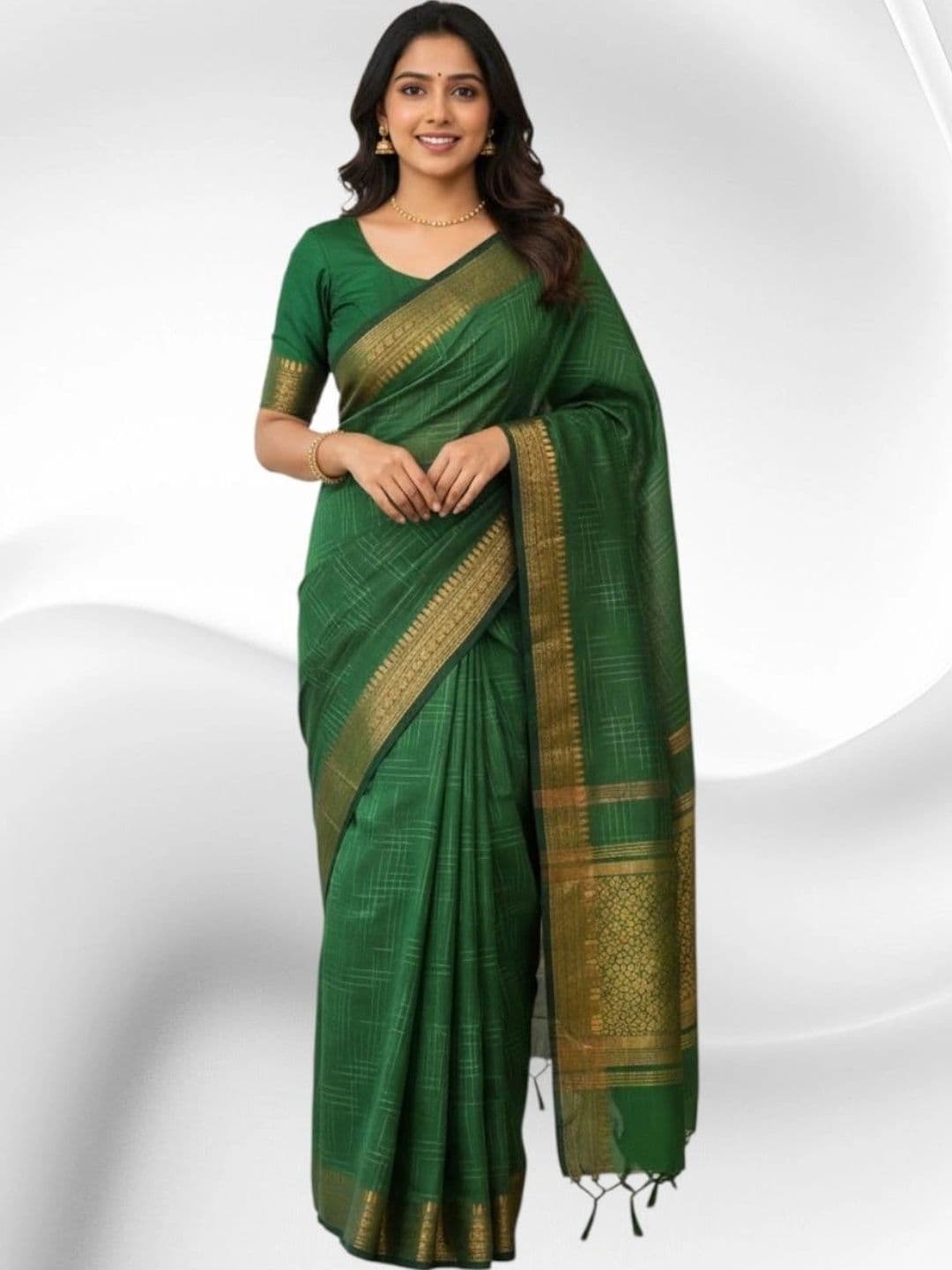 Aalinganam Woven Design Zari Venkatgiri Saree thumbnail 3