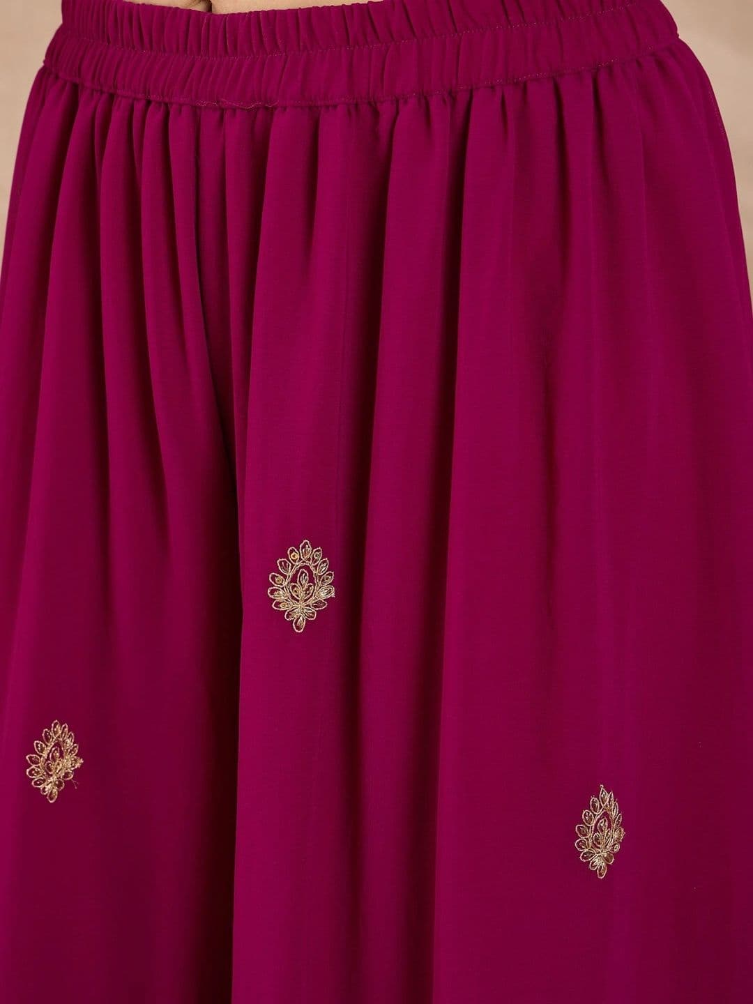 Anouk Women Ethnic Motifs Embroidered Regular Sequinned Kurta with Palazzos & With Dupatta thumbnail 7