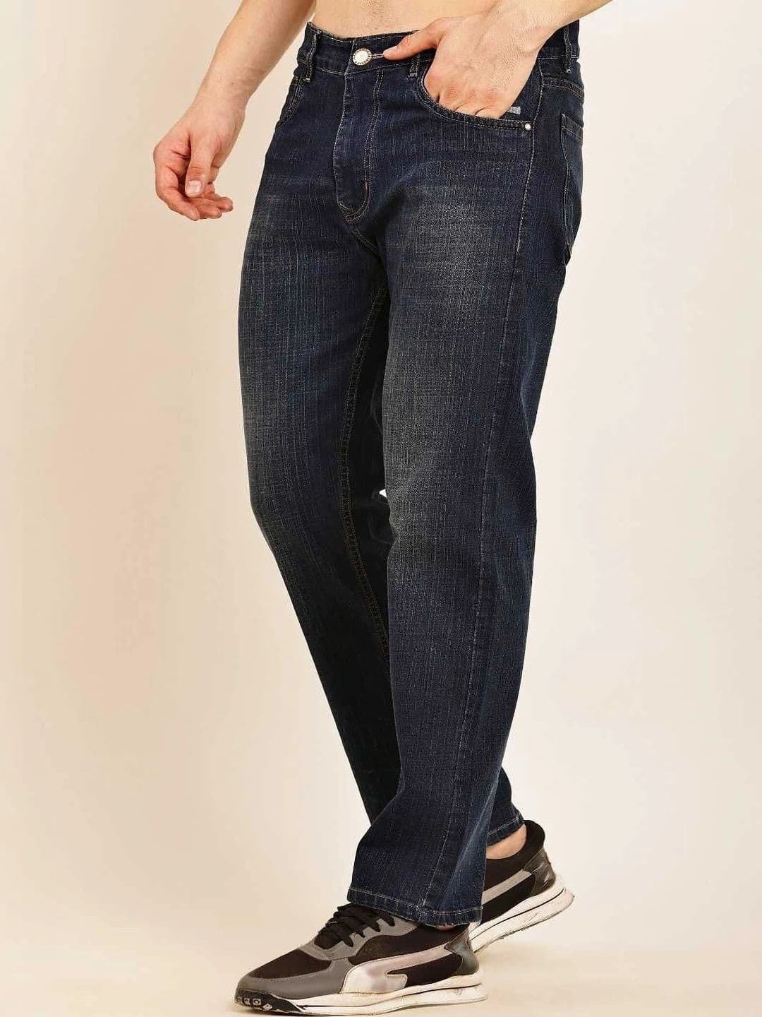 Zyker jeans co Men Hottie Regular Fit Mid-Rise Low Distress Jeans thumbnail 4