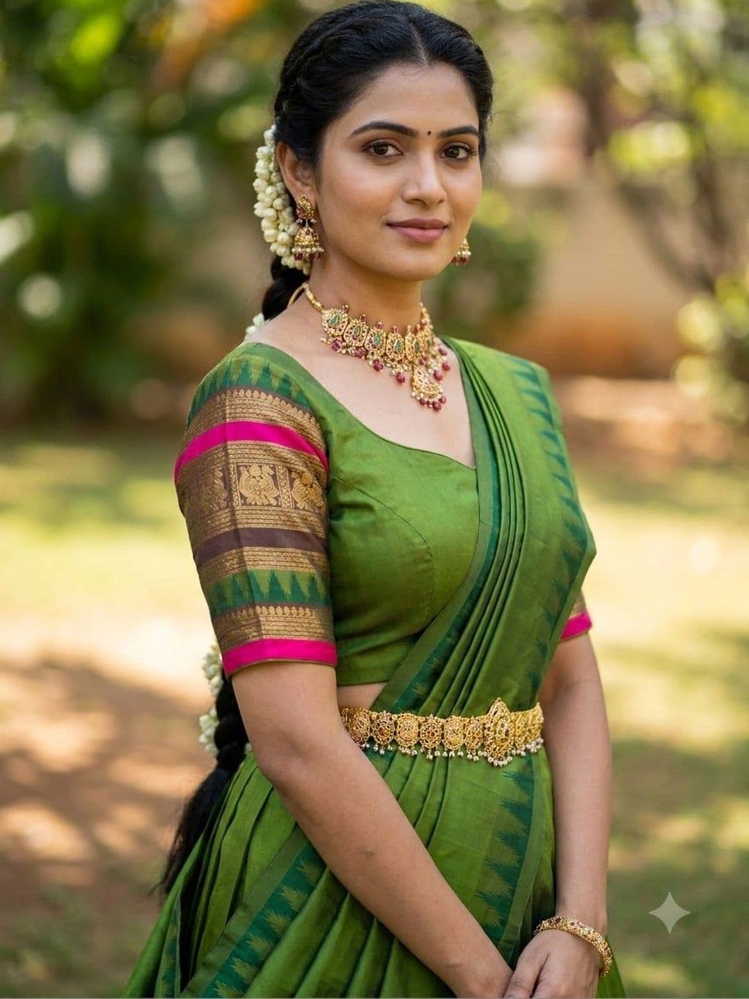 Fabcartz Semi-Stitched Lehenga & Unstitched Blouse With Dupatta thumbnail 5