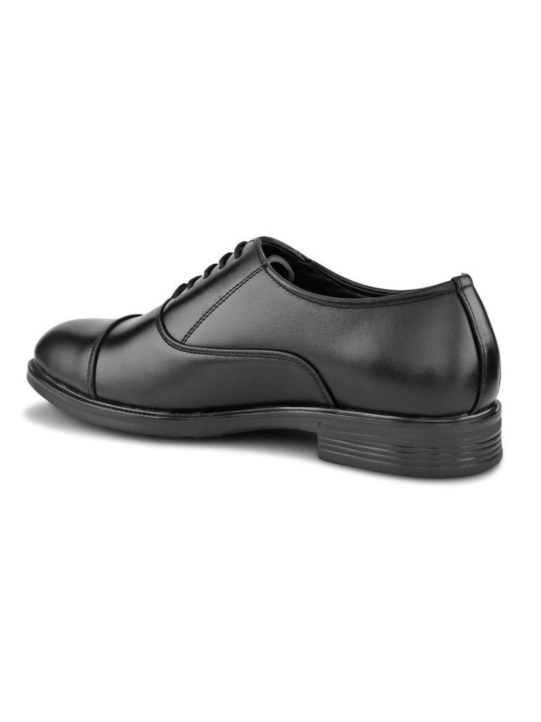 House of Pataudi Men Textured Formal Oxfords thumbnail 2