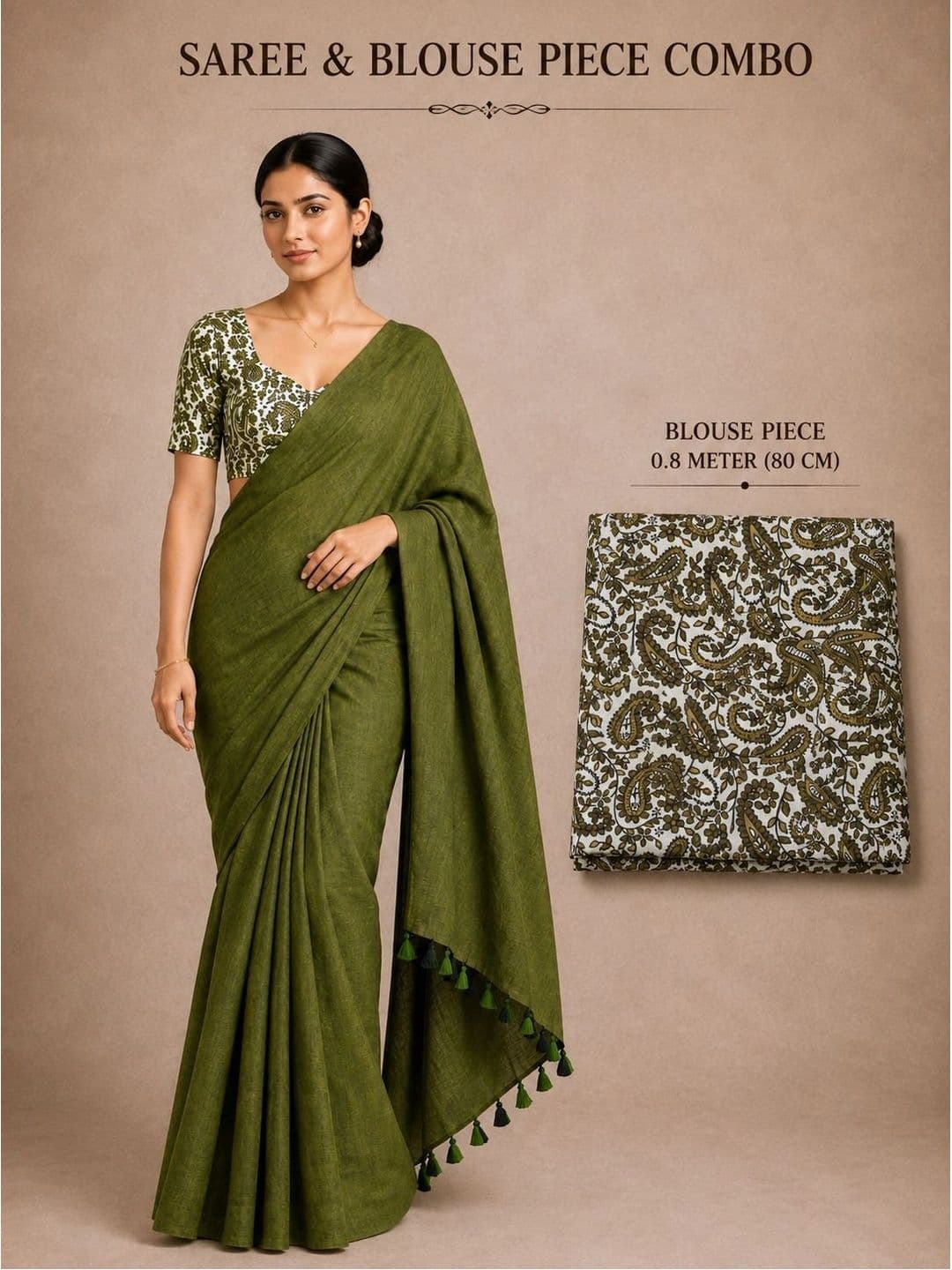 DHRITI Kalamkari Pure Cotton Saree thumbnail 3