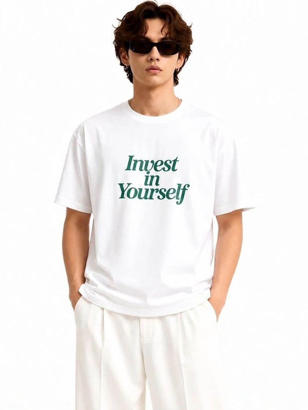 9TUNKI Men Typography Printed Pure Cotton T-shirt - view 1