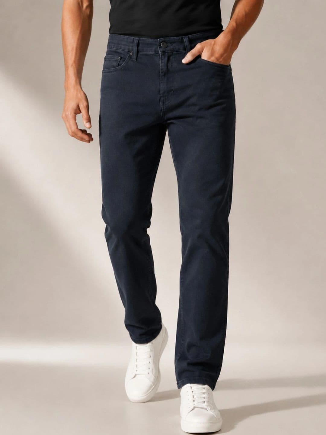 ZUSH Men Straight Fit Mid-Rise Stretchable Jeans thumbnail 3
