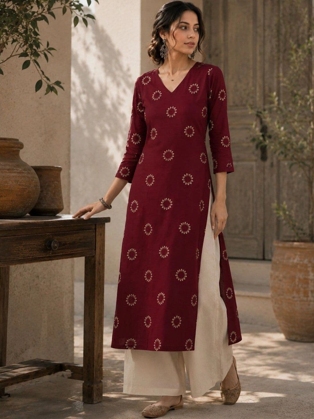 Hunaiza Women Floral Printed Kurta thumbnail 4