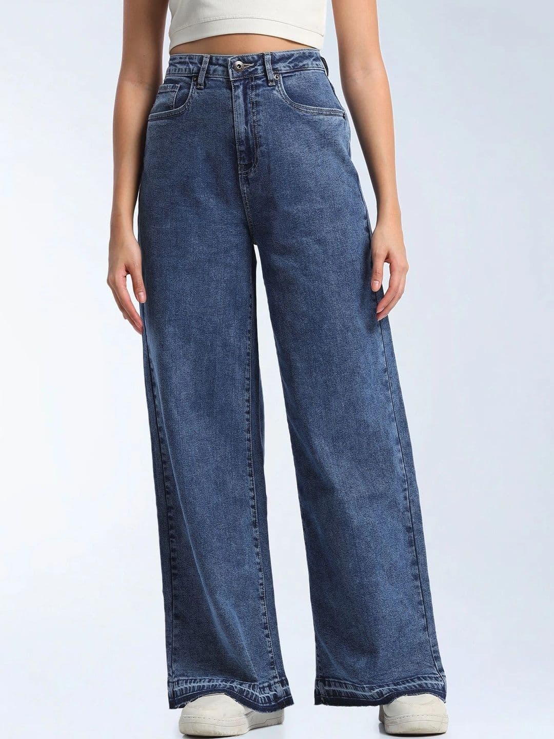 Flying Machine Women High-Rise Heavy Fade Stretchable Jeans thumbnail 6