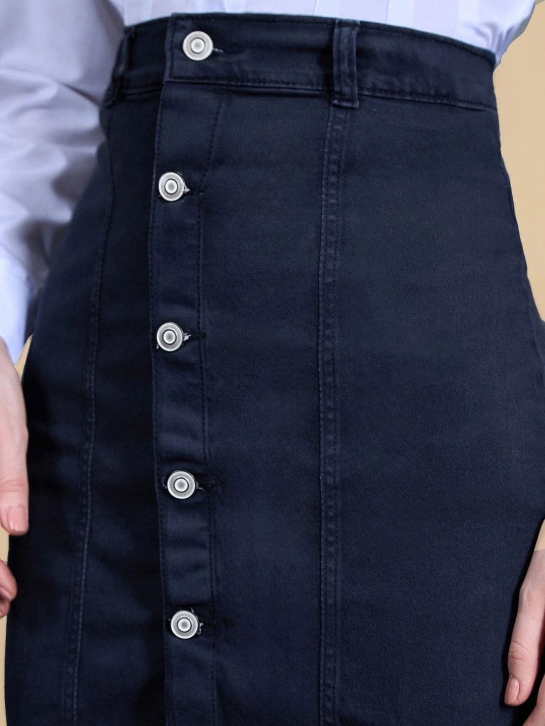 Chemistry Women Denim Mini Straight Skirt thumbnail 3