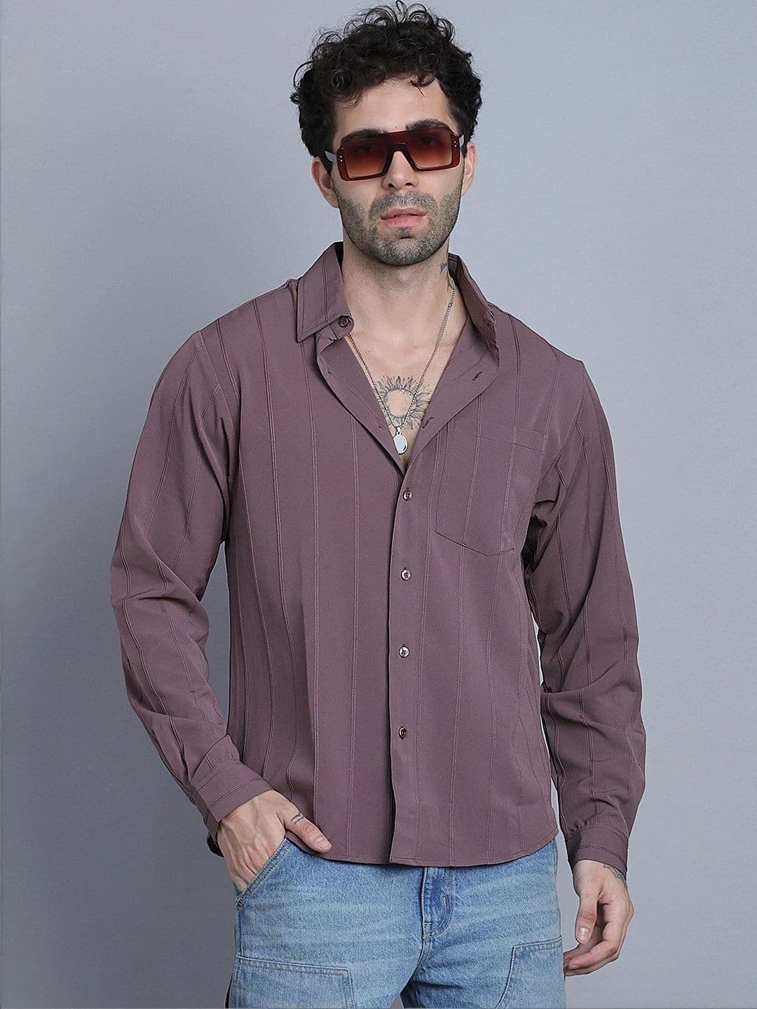 D Finish Men Smart Casual Shirt - view 1