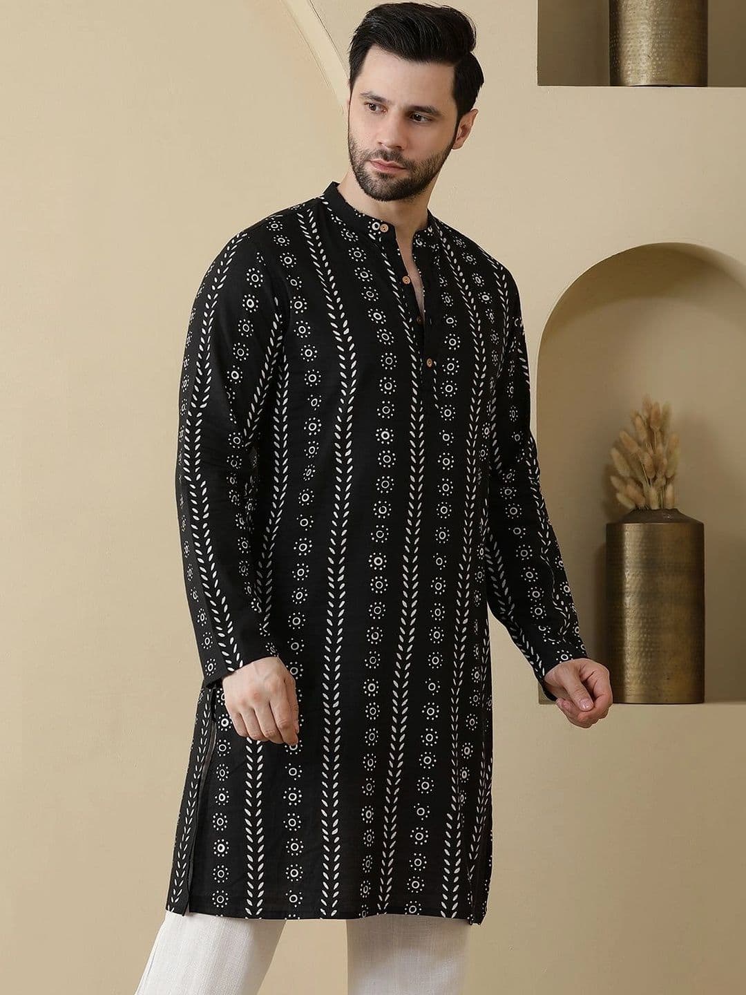 Anouk Men Ethnic Motifs Printed Kurta thumbnail 6