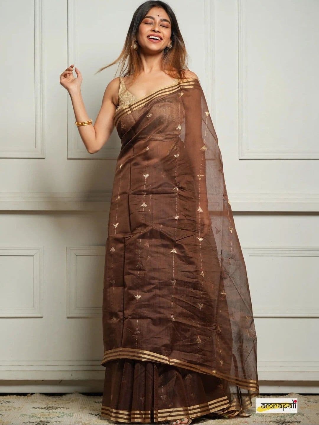 HERE&NOW Woven Design Zari Banarasi Saree thumbnail 4