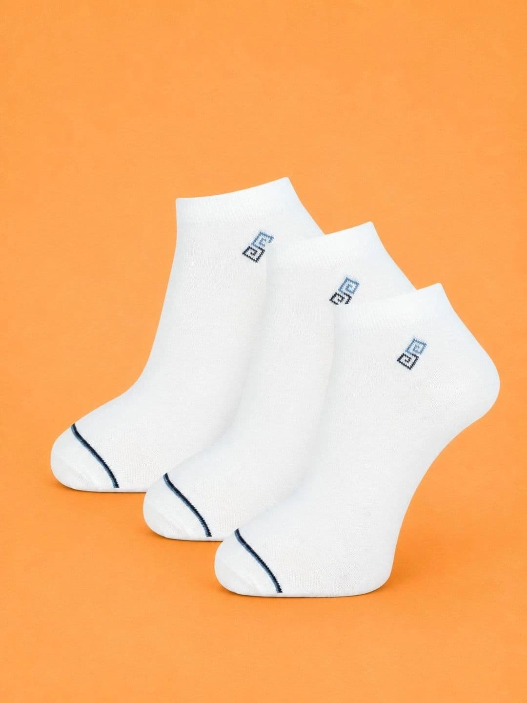 ADDOSSO Men Pack of 3 Cotton Assorted Ankle Length Socks - view 1
