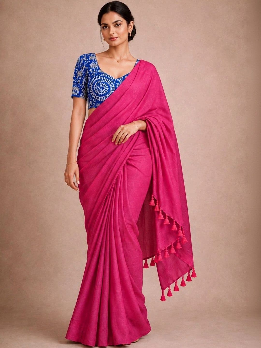 READYMART Kalamkari Pure Cotton Saree - view 1