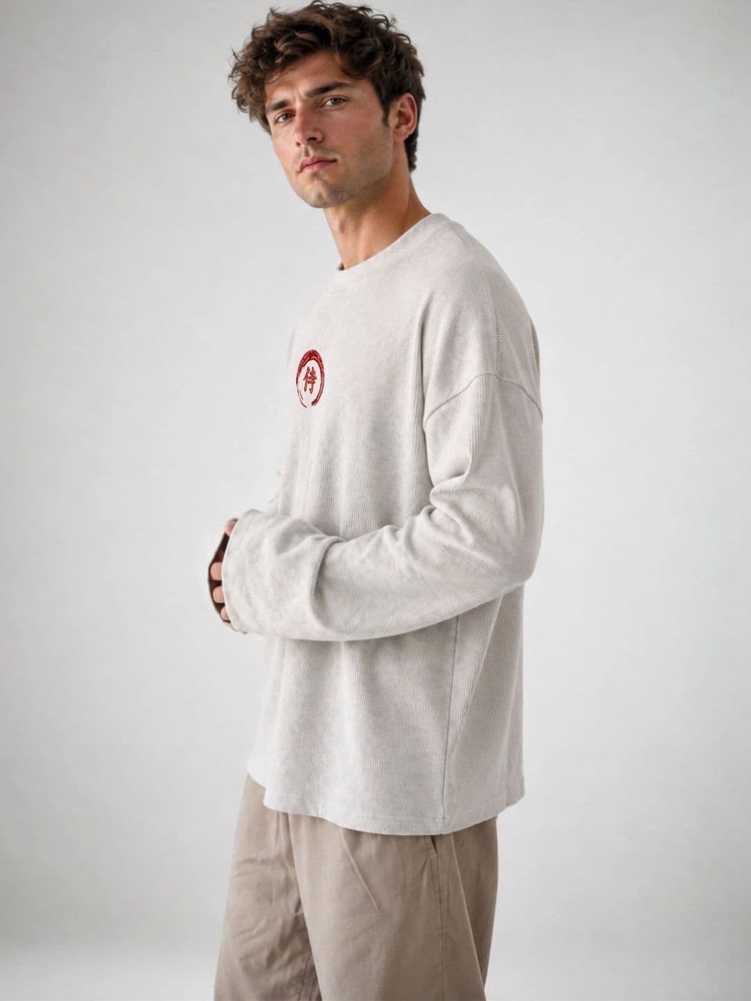 BRAHMOR Men Drop-Shoulder Sleeves Boxy T-shirt thumbnail 4