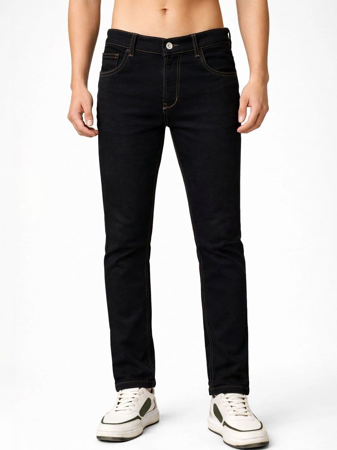 Mast & Harbour Men Regular Fit Mid-Rise Stretchable Jeans thumbnail 7