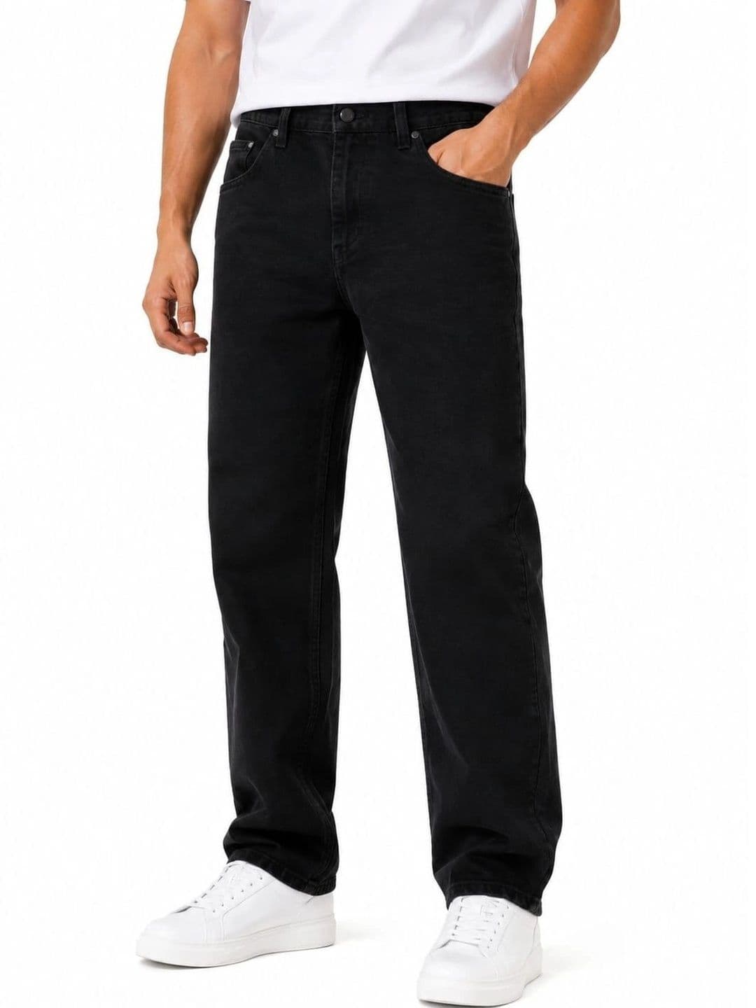 VK CULTURE Men Straight Fit Mid-Rise Light Fade Jeans - view 1