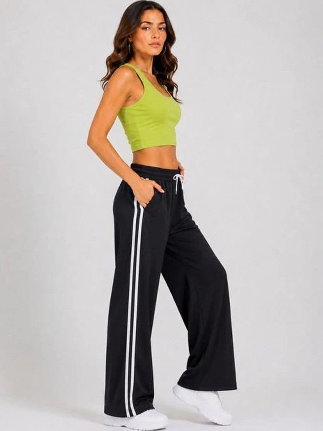 TNQ Women Striped Palazzos thumbnail 3