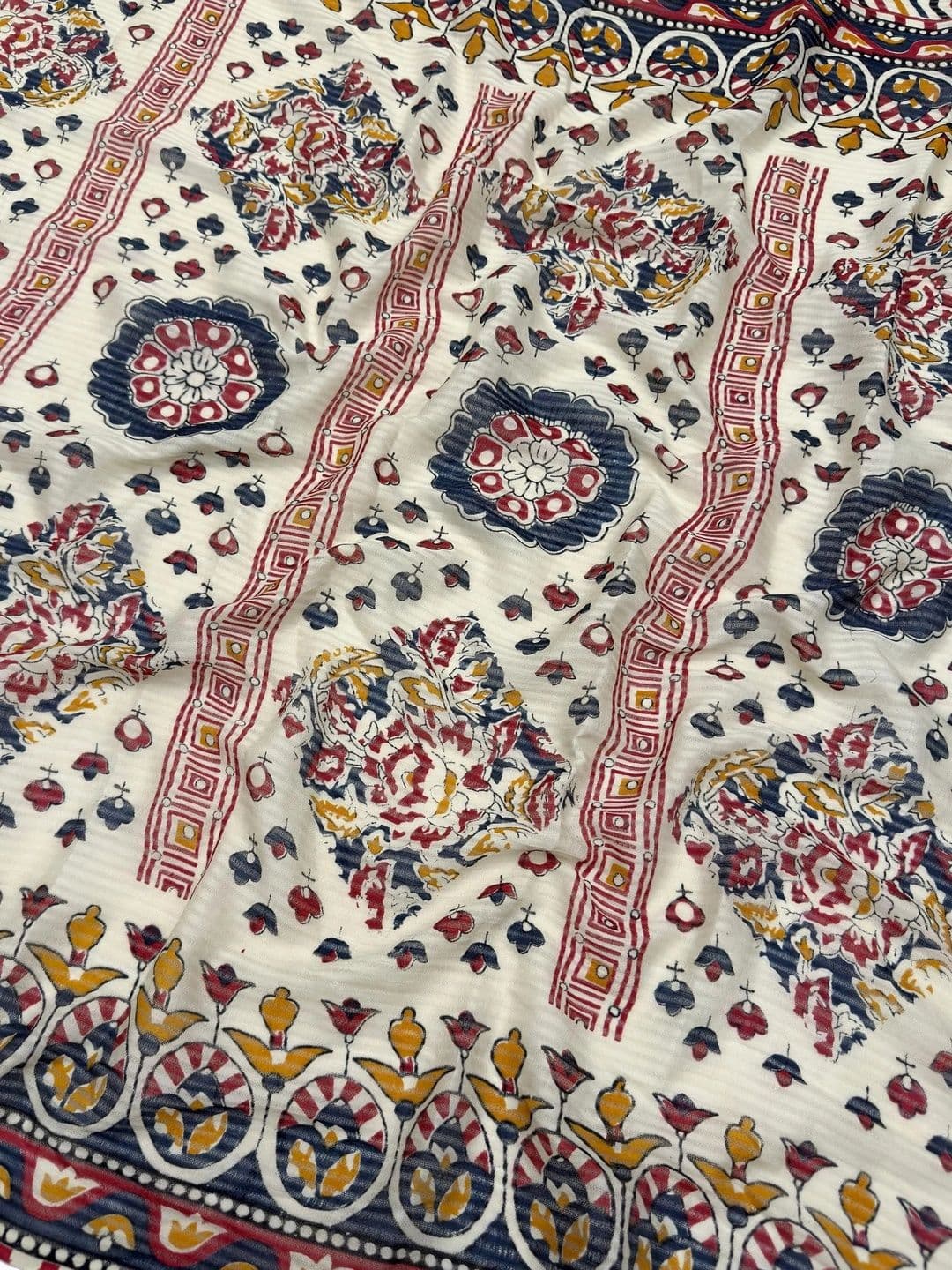 Mitera Printed Pure Cotton Unstitched Dress Material thumbnail 5