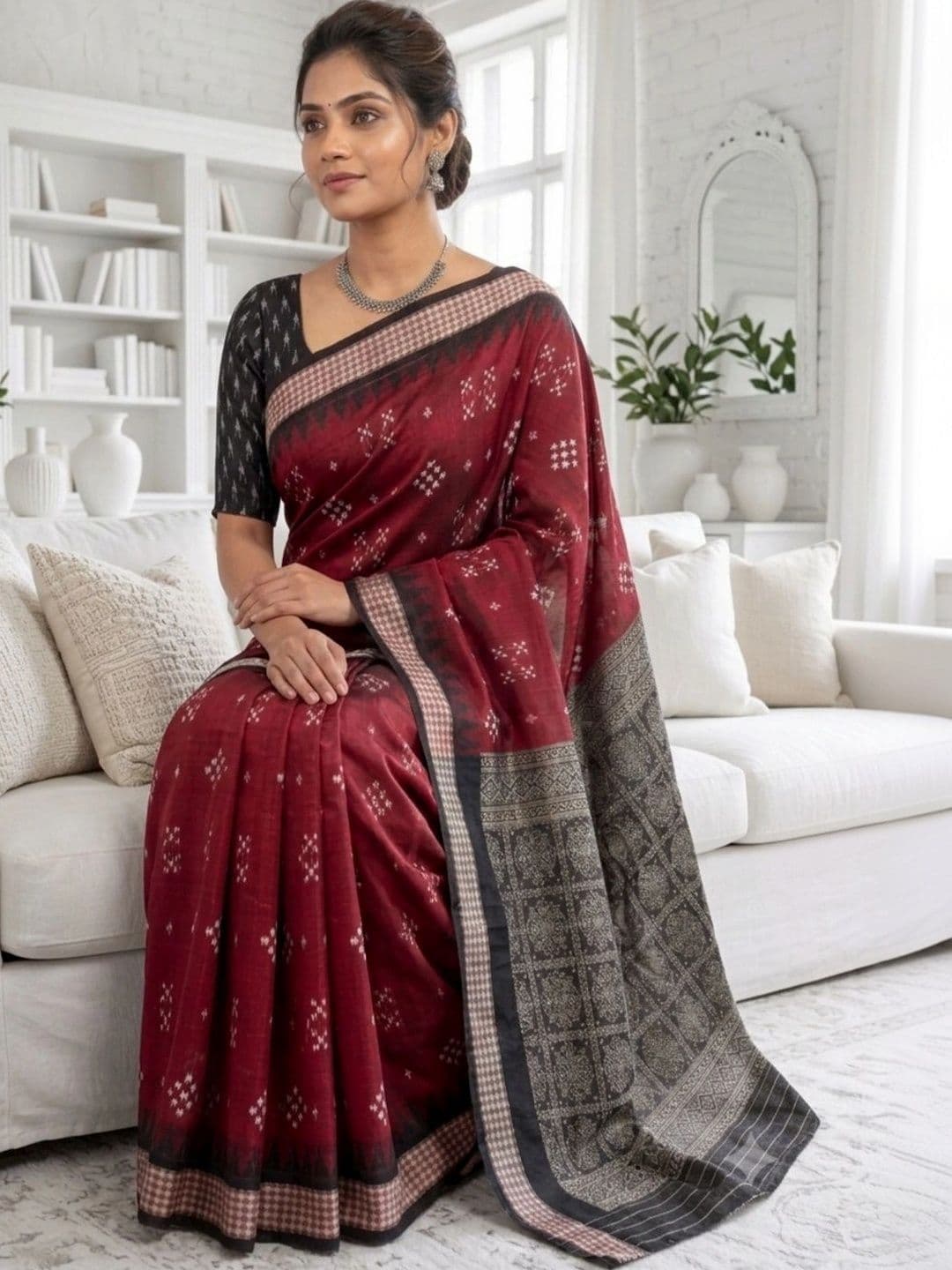 SHOPSILK Art Silk Sambalpuri Saree thumbnail 6