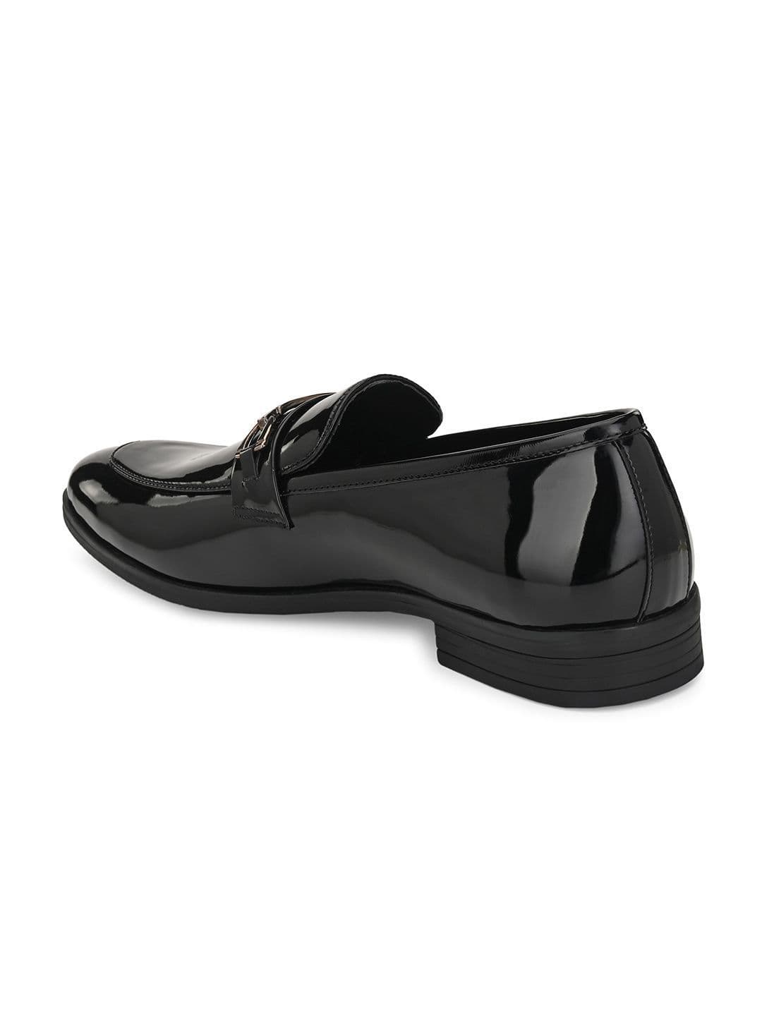 San Frissco Men Sterling Black Solid Formal Loafers thumbnail 7