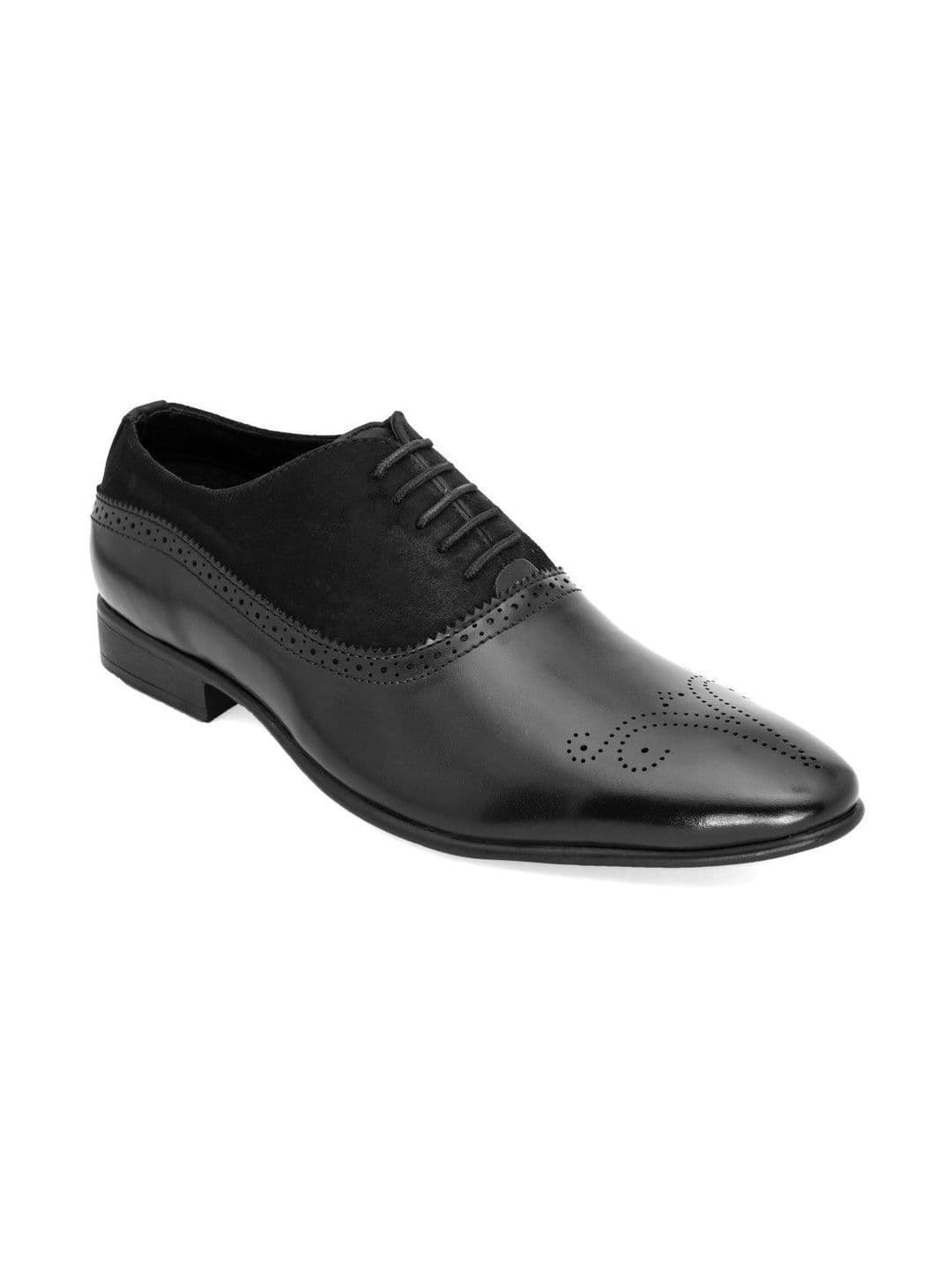 House of Pataudi Men Textured Formal Brogues thumbnail 3