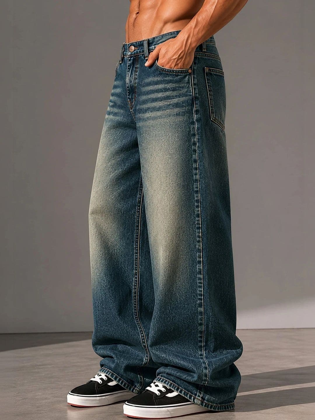SHIRODHARI Men Low-Rise Low Distress Jeans thumbnail 2