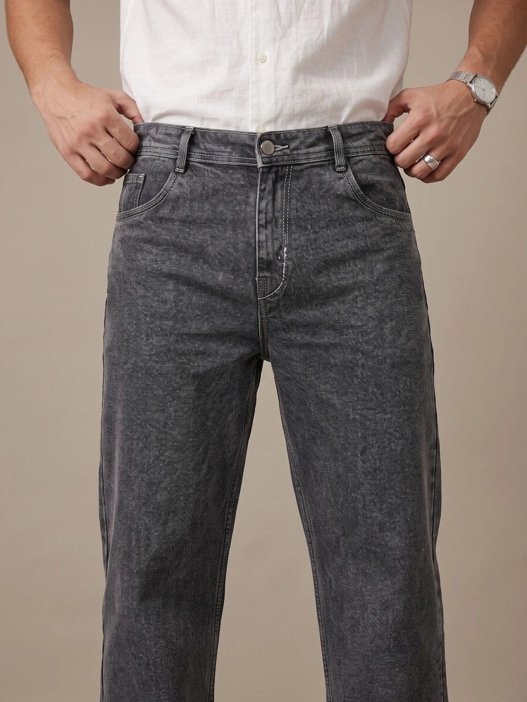 SZN Men Classic Regular Fit Mid-Rise Stretchable Jeans thumbnail 2