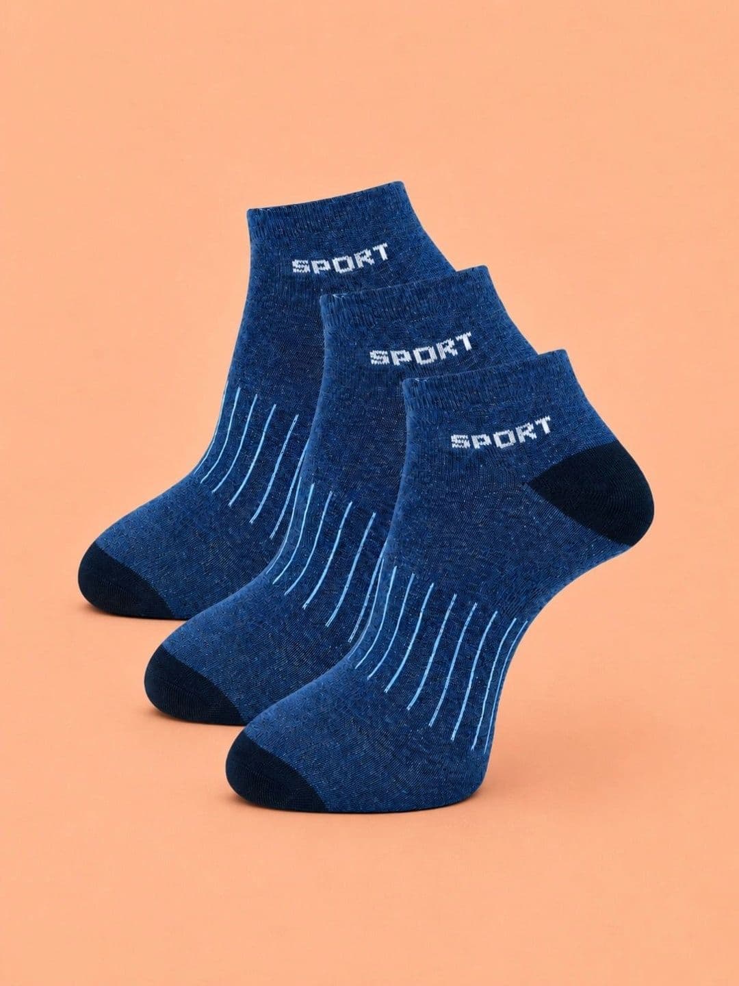 ADDOSSO Men Pack of 3 Cotton Assorted Patterned Ankle Length Socks - view 1