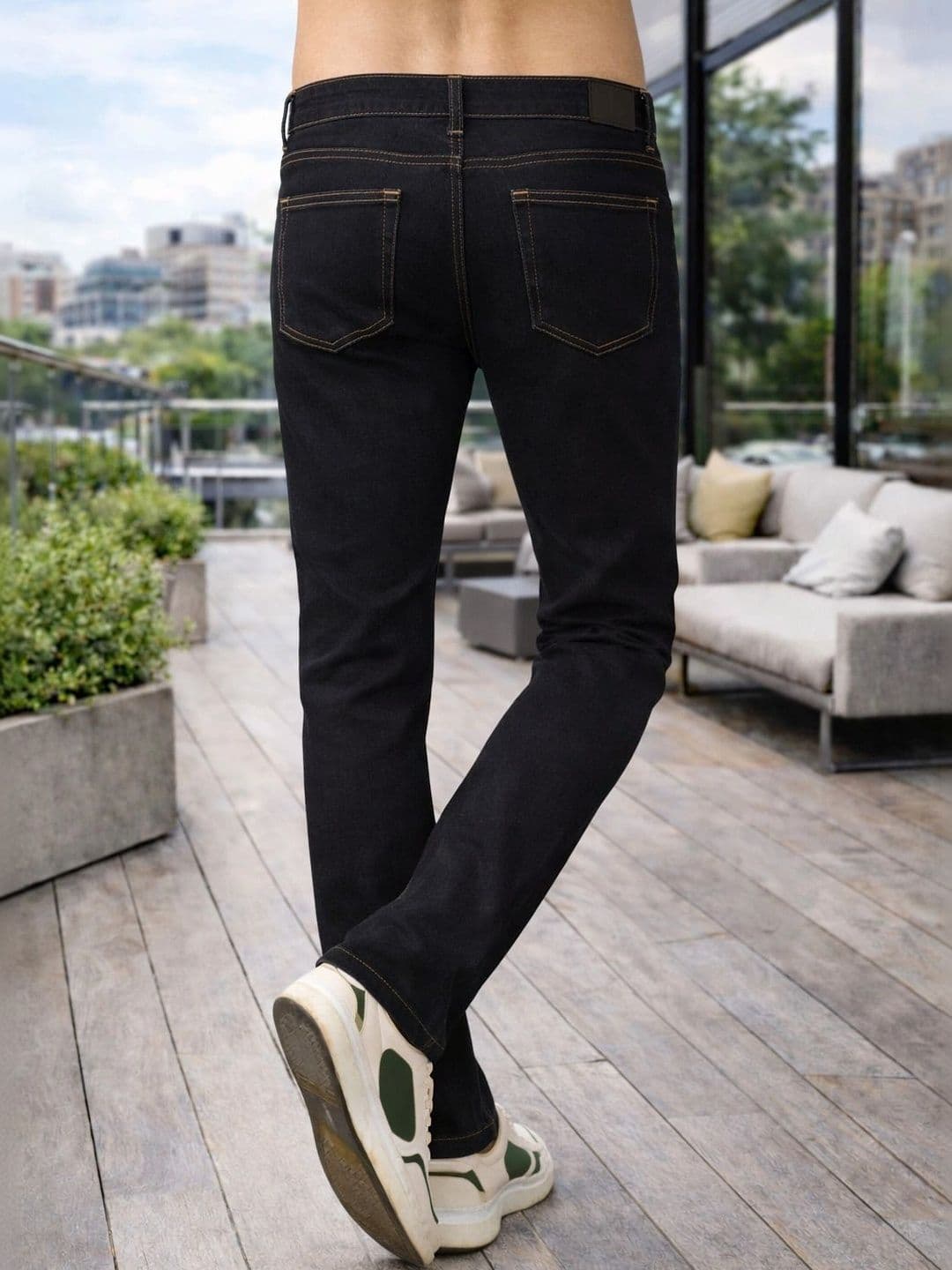 Mast & Harbour Men Regular Fit Mid-Rise Stretchable Jeans thumbnail 5
