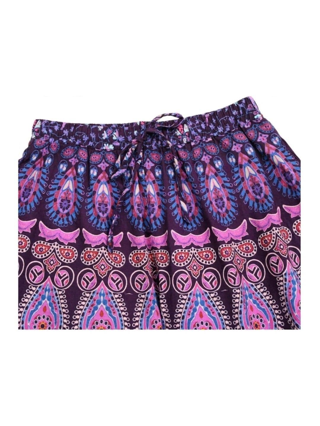 OUTER WEAR AYAM EXPORTS Women Ethnic Motifs Printed Knitted Ethnic Palazzos thumbnail 3