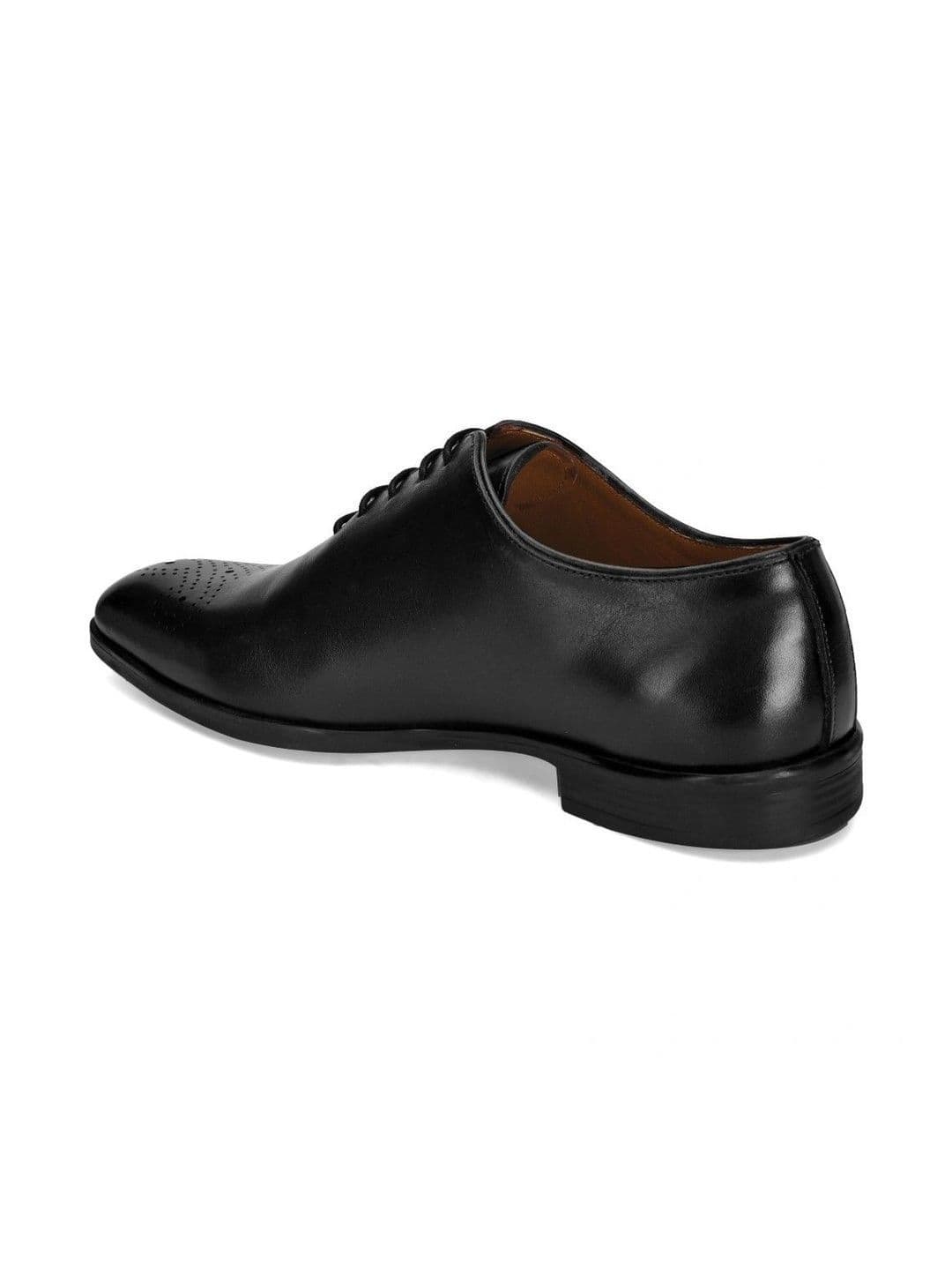 House of Pataudi Men Textured Formal Oxfords thumbnail 2