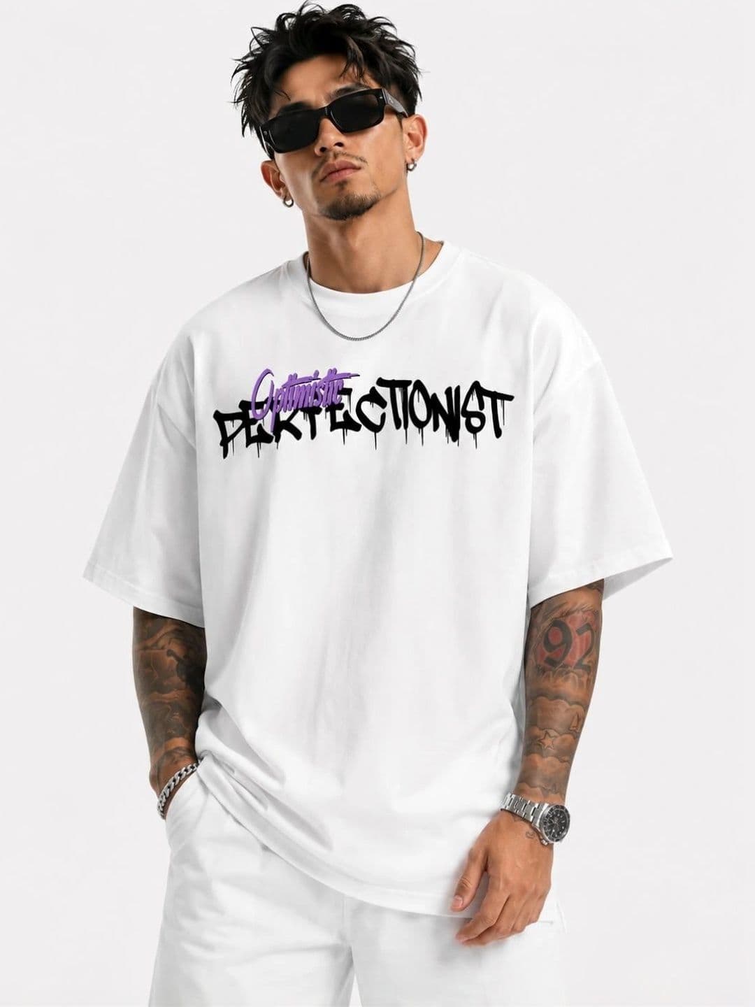 HASTEN Men Graphic Oversized T-shirt thumbnail 3