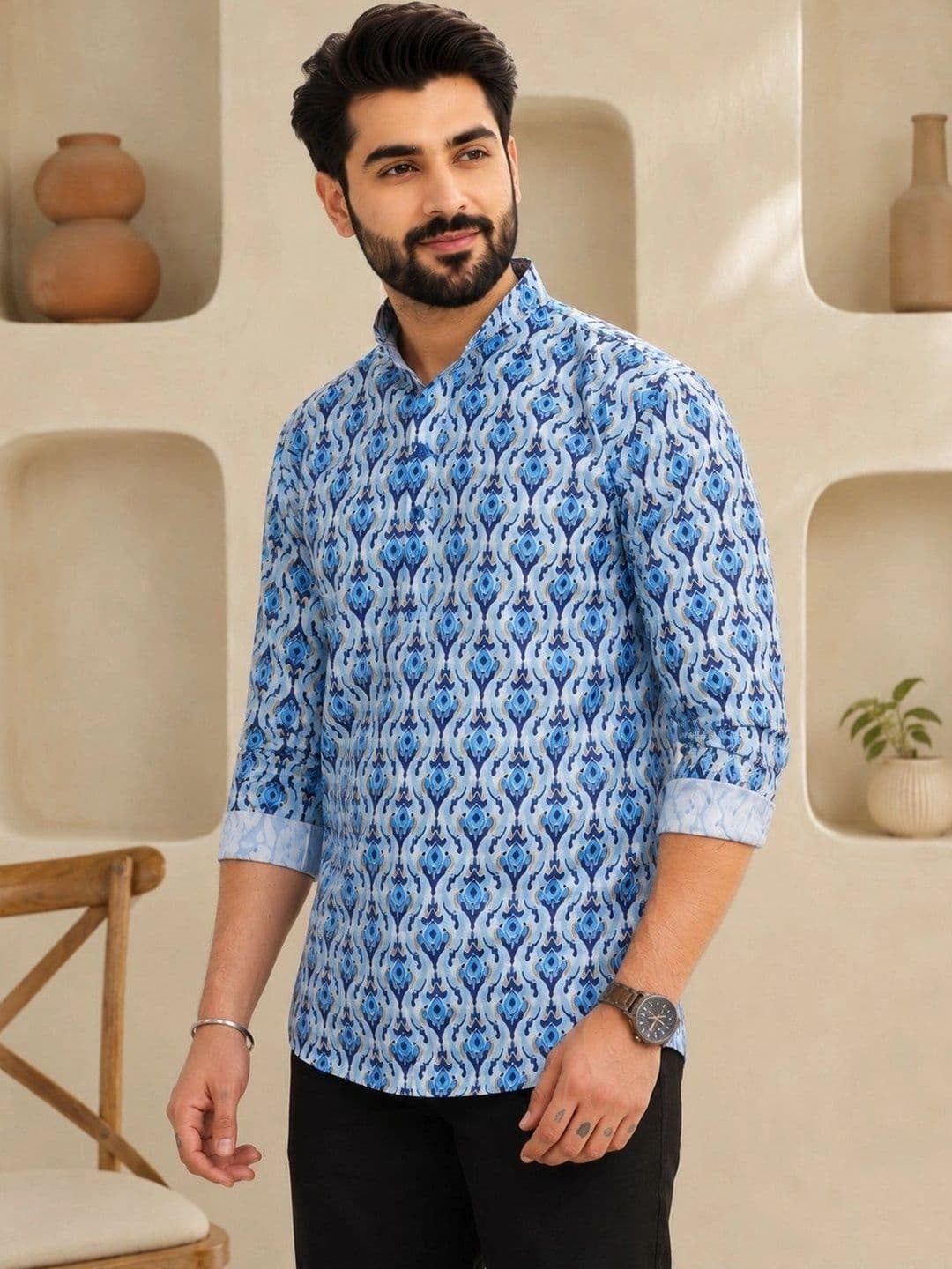 Anouk Men Ethnic Motifs Printed Kurta - view 1