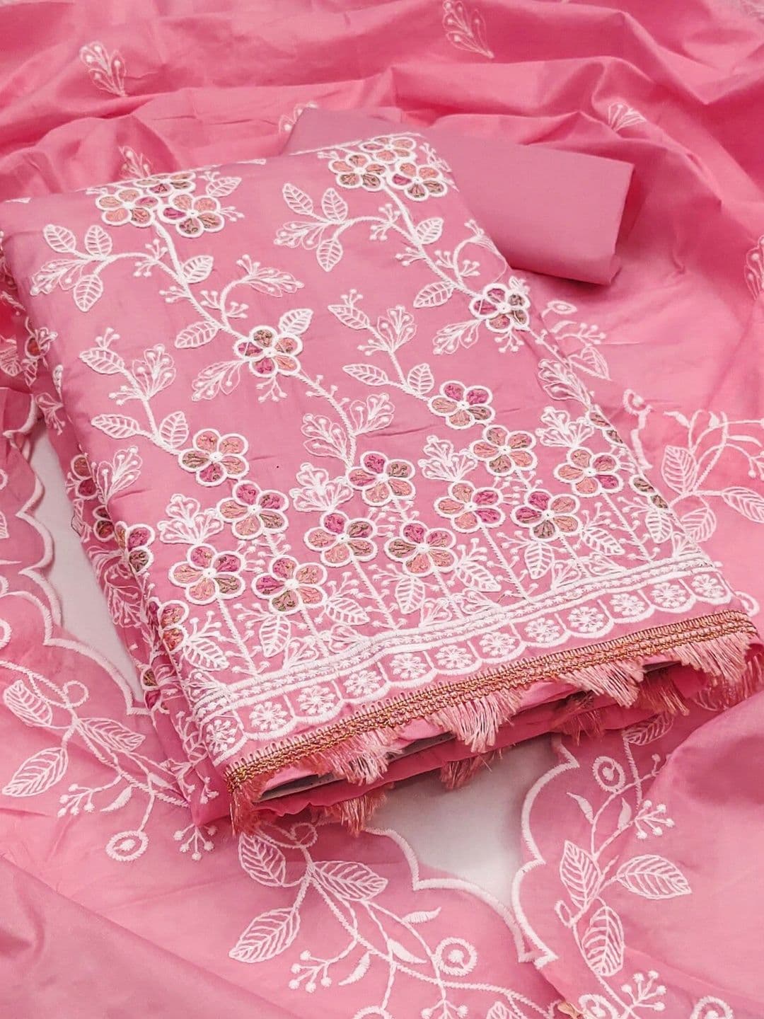 LeeliPeeri Designer Embroidered Unstitched Dress Material - view 1