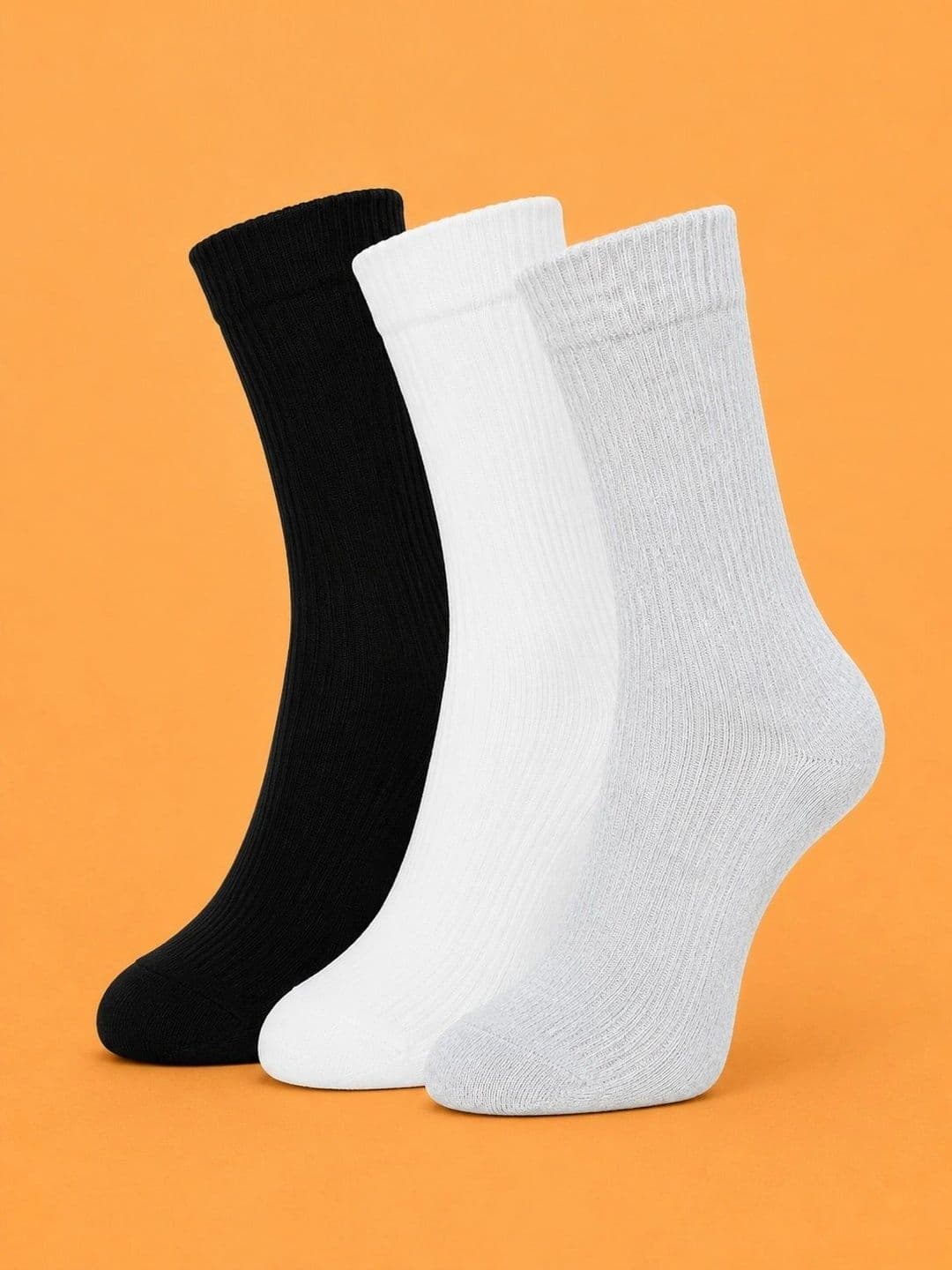 ADDOSSO Men Pack of 3 Cotton Assorted Above Ankle Socks - view 1