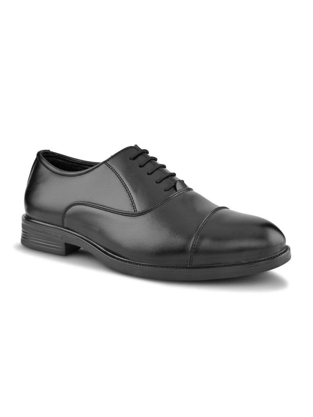House of Pataudi Men Textured Formal Oxfords thumbnail 6