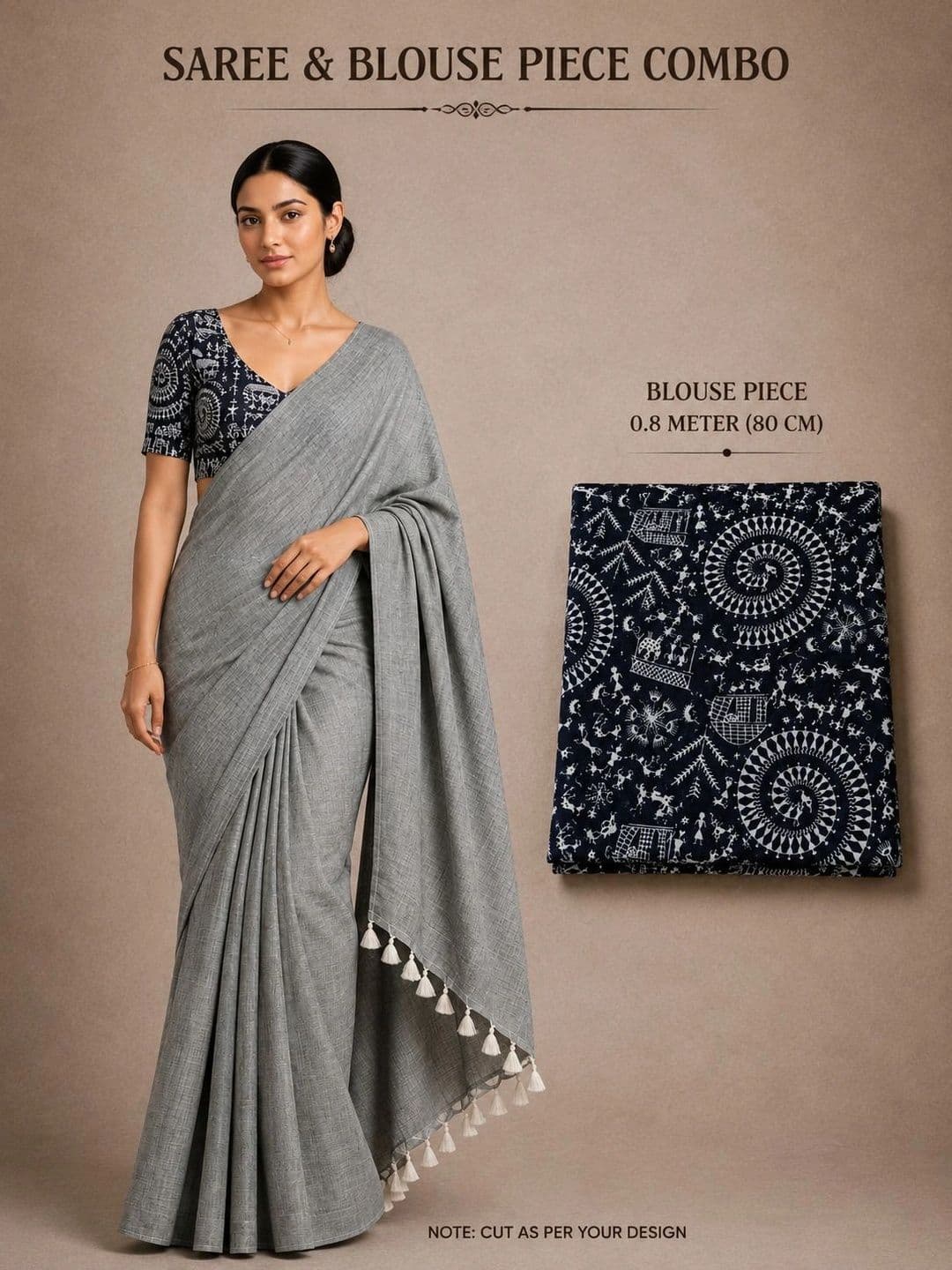 JHILUU Kalamkari Pure Cotton Saree thumbnail 3