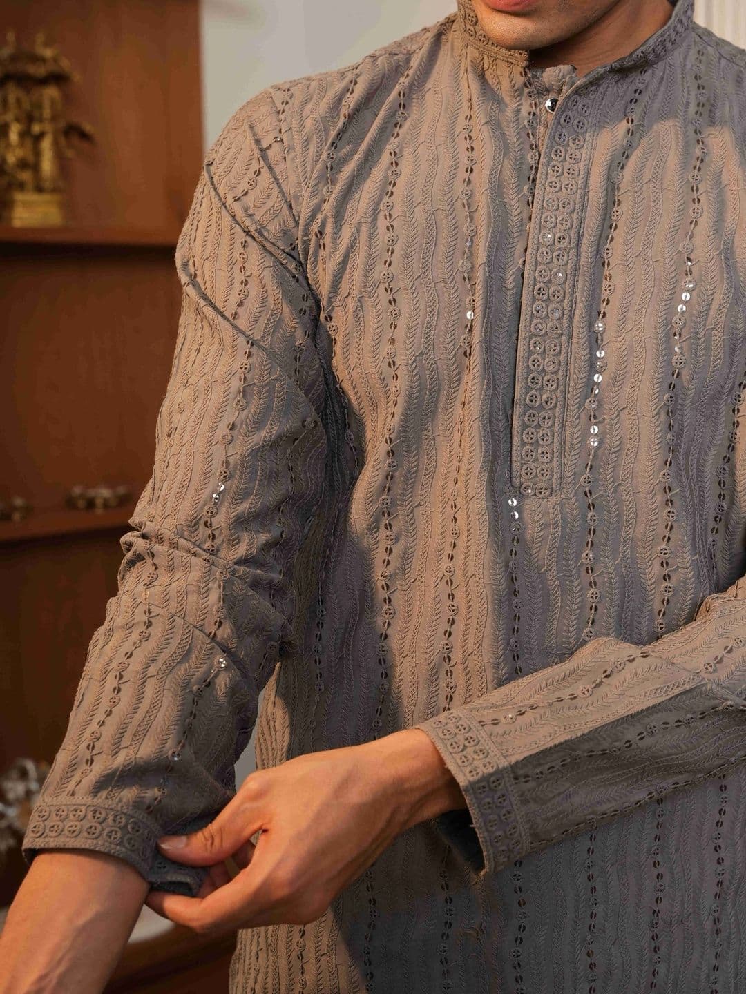 Anouk Men Embroidered Kurta thumbnail 2