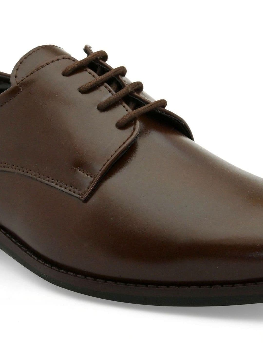 House of Pataudi Men Textured Formal  Derbys thumbnail 7
