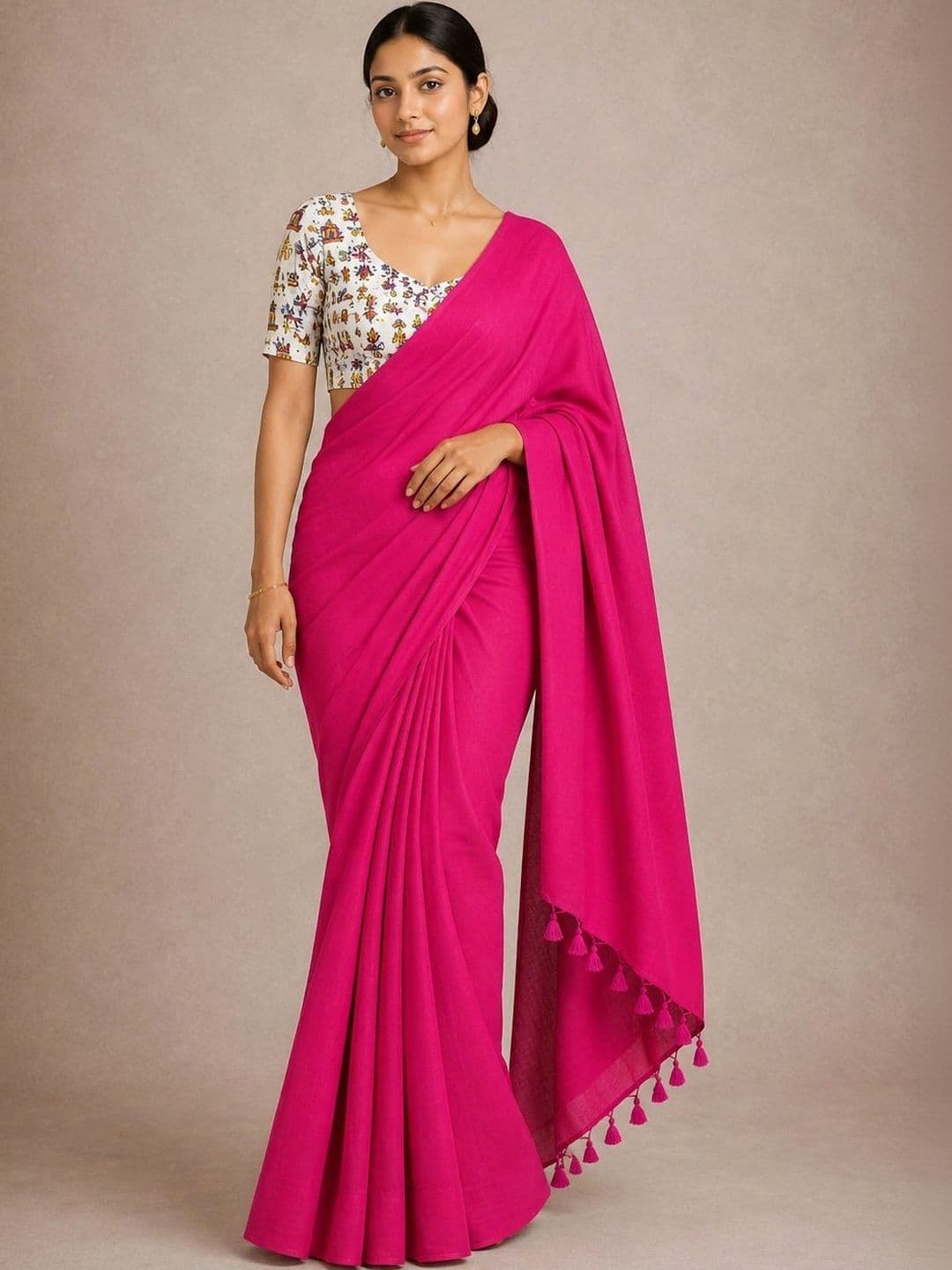 READYMART Kalamkari Pure Cotton Saree - view 1