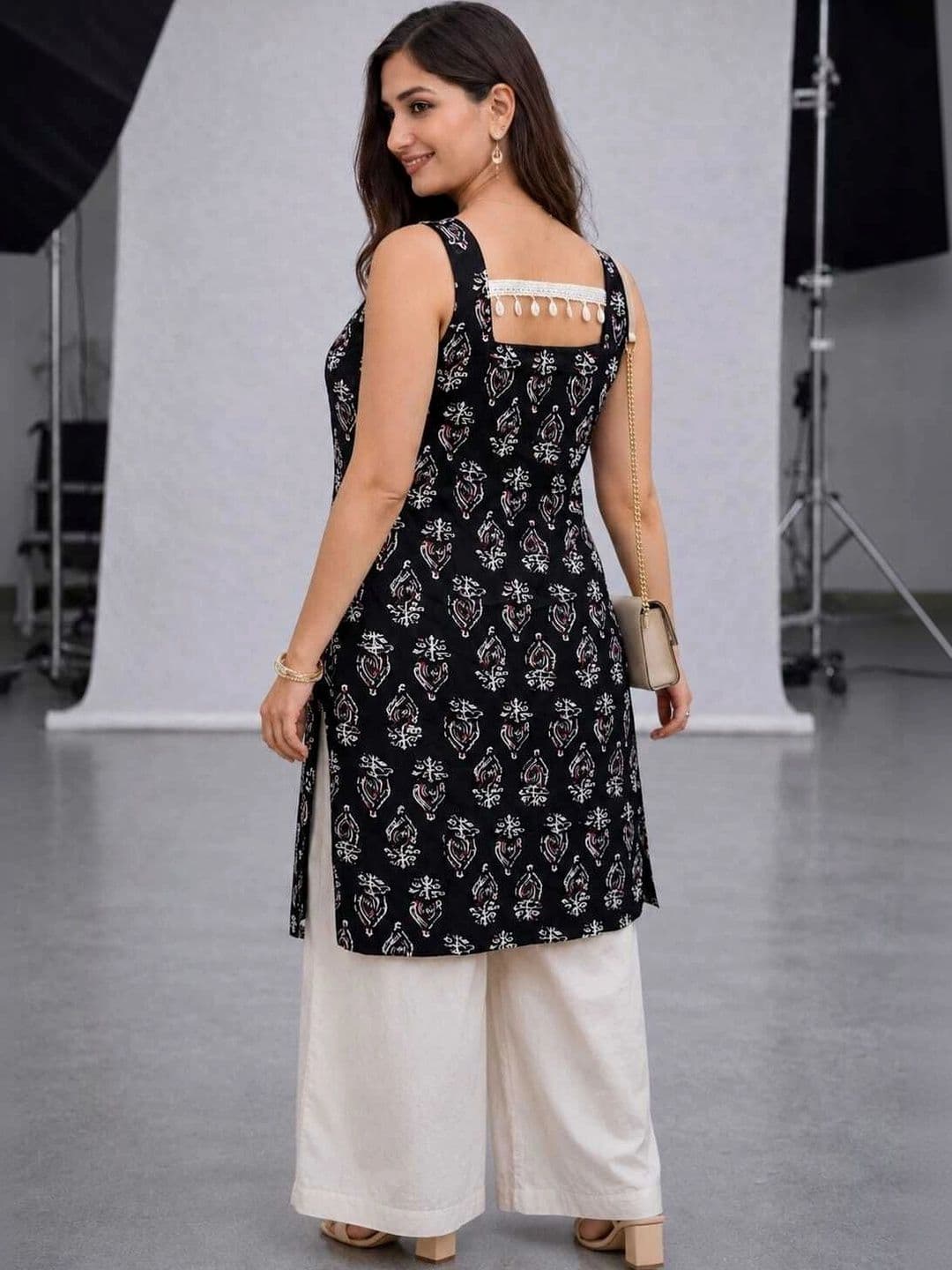 FASHION INK Women Ethnic Motifs Printed Indie Prints Kurta thumbnail 5